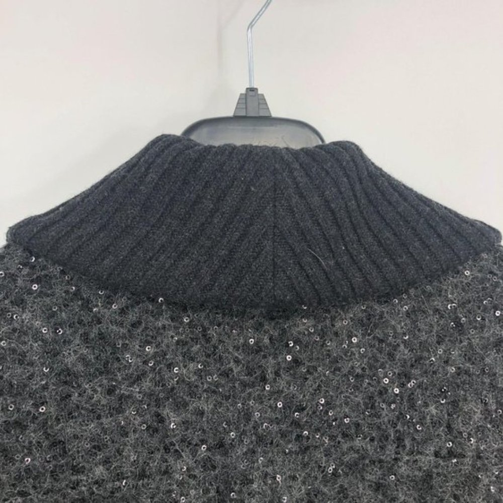 DVF Zayde Sequin Oversize Mohair Sweater Cardigan - Picture 9 of 9